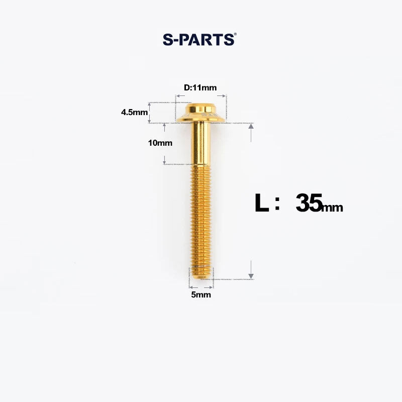 M5 Titanium Caliper Bolts for Shimano Flat Mount - R9270 / R8170 / R8070 / R7170