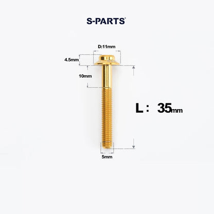 M5 Titanium Caliper Bolts for Shimano Flat Mount - R9270 / R8170 / R8070 / R7170