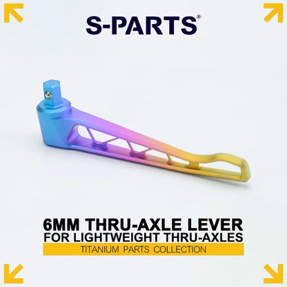 Grade 5 Titanium 6mm Thru-Axle Quick-Release Lever for Lightweight Thru-Axles – 14.49g