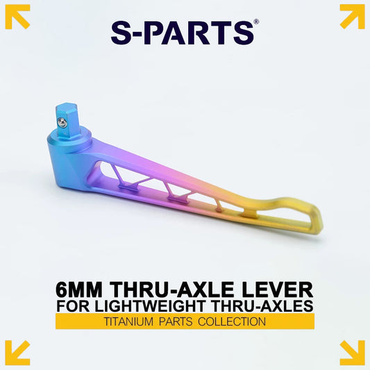 Grade 5 Titanium 6mm Thru-Axle Quick-Release Lever for Lightweight Thru-Axles – 14.49g
