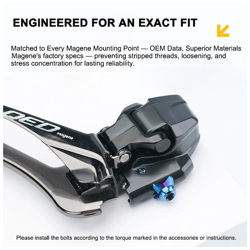 Grade 5 Titanium Bolt Kit for Magene QED Drivetrain Groupset