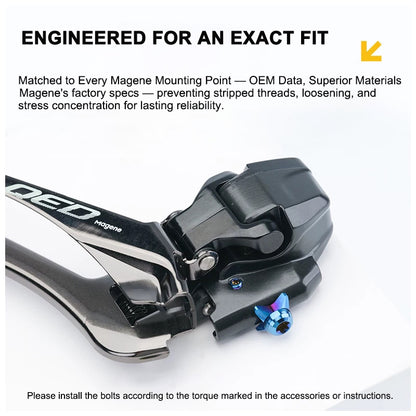 Grade 5 Titanium Bolt Kit for Magene QED Drivetrain Groupset