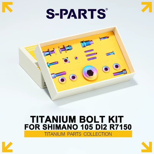 Grade 5 Titanium Bolt Kit for Shimano 105 Di2 R7150 Electronic Drivetrain