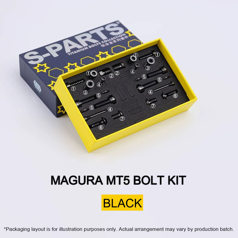 Grade 5 Titanium Brake Bolt Kit for Magura MT5 Hydraulic Disc Brakes 24 pcs