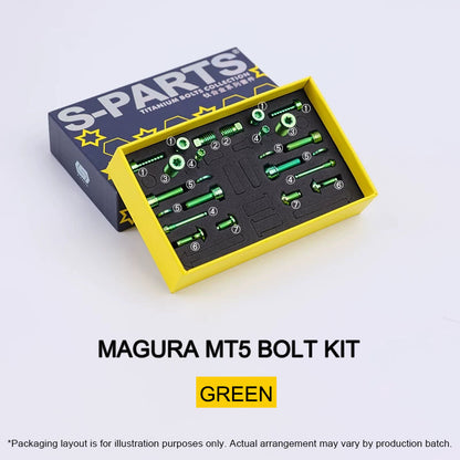 Grade 5 Titanium Brake Bolt Kit for Magura MT5 Hydraulic Disc Brakes 24 pcs