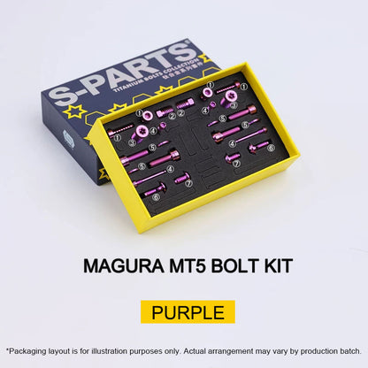Grade 5 Titanium Brake Bolt Kit for Magura MT5 Hydraulic Disc Brakes 24 pcs