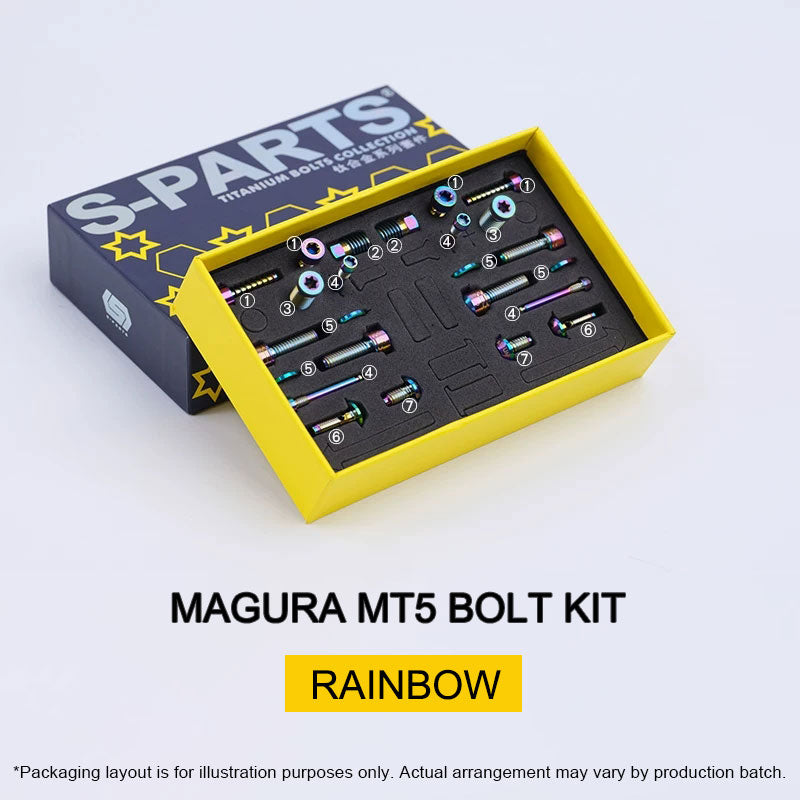 Grade 5 Titanium Brake Bolt Kit for Magura MT5 Hydraulic Disc Brakes 24 pcs