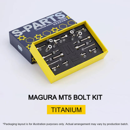 Grade 5 Titanium Brake Bolt Kit for Magura MT5 Hydraulic Disc Brakes 24 pcs
