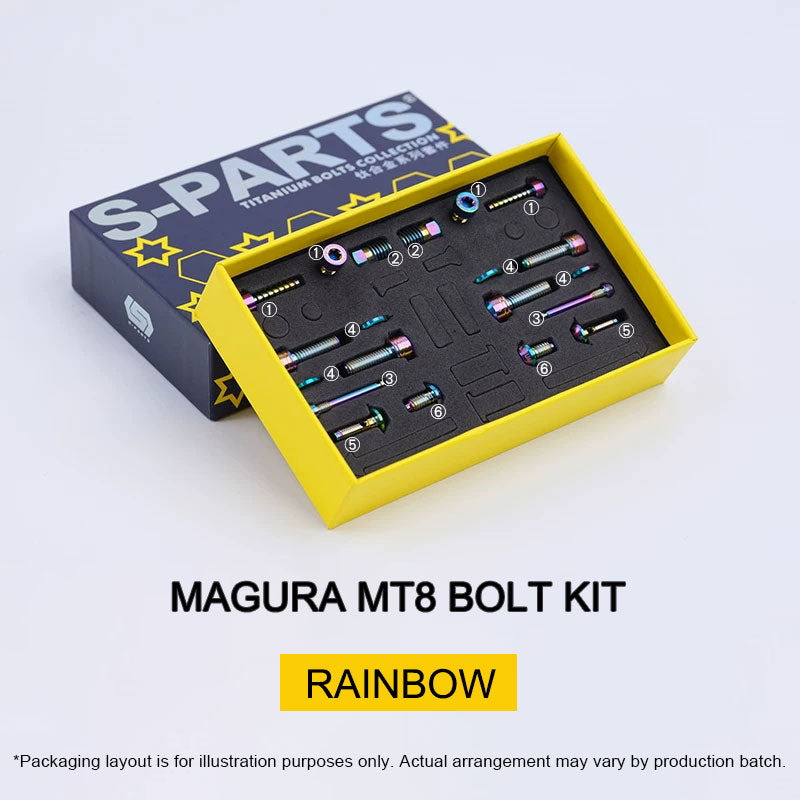 Grade 5 Titanium Brake Bolt Kit for Magura MT8 Brakes (Non-SL/FM) 20pcs