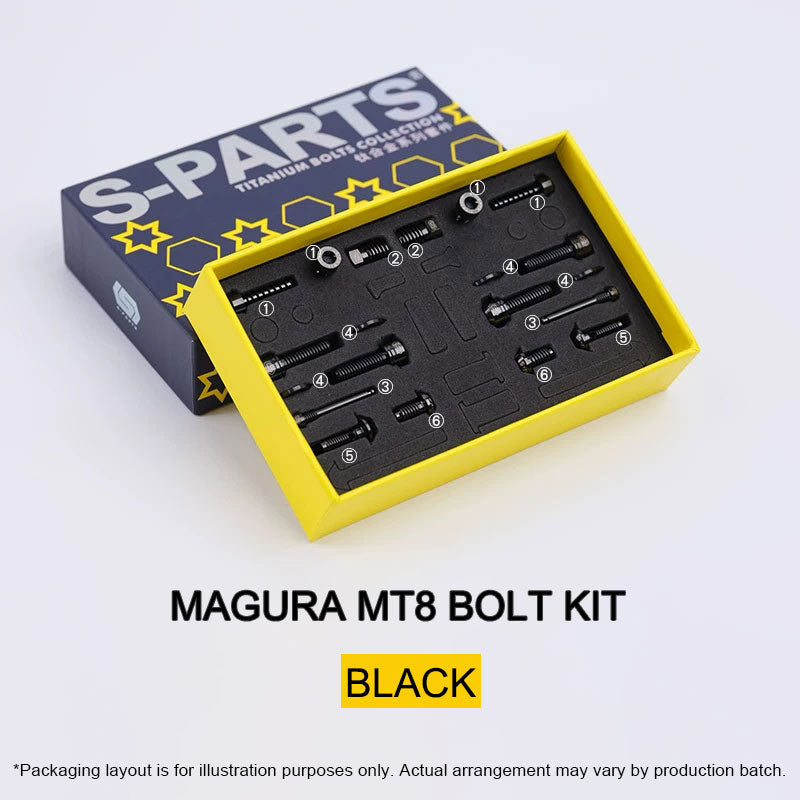 Grade 5 Titanium Brake Bolt Kit for Magura MT8 Brakes (Non-SL/FM) 20pcs