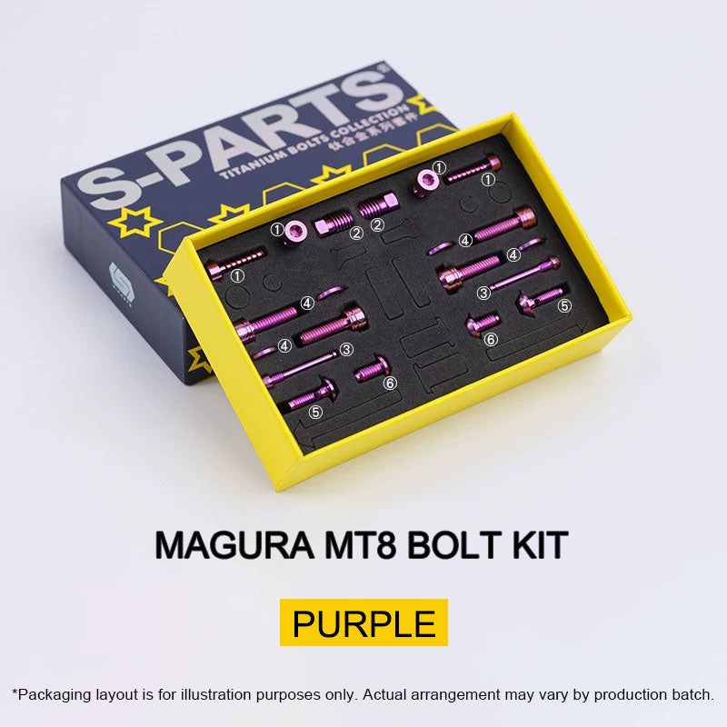 Grade 5 Titanium Brake Bolt Kit for Magura MT8 Brakes (Non-SL/FM) 20pcs