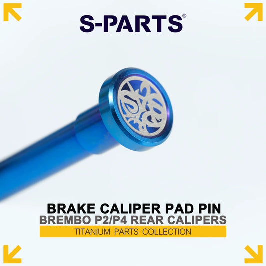 Grade 5 Titanium Brake Caliper Pad Retaining Pin for Brembo 2-Piston & 4-Piston Rear / Lower Calipers – 55mm