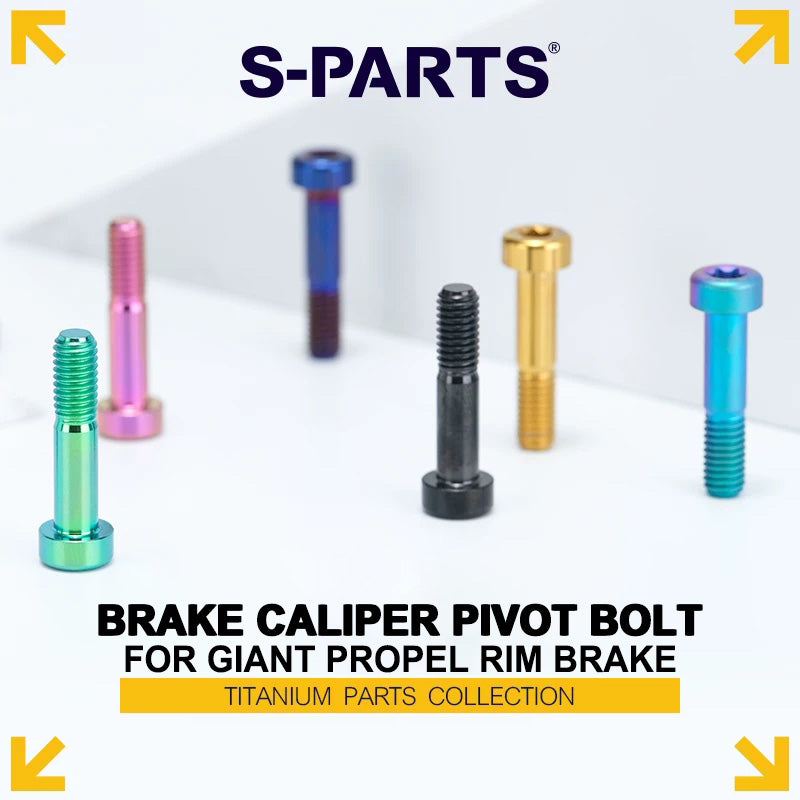 Grade 5 Titanium Brake Caliper Pivot Bolt for Giant Propel Rim Brake | M6×27mm
