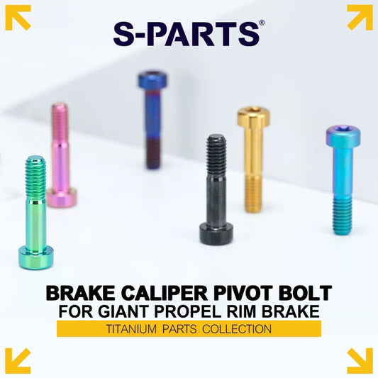 Grade 5 Titanium Brake Caliper Pivot Bolt for Giant Propel Rim Brake | M6×27mm