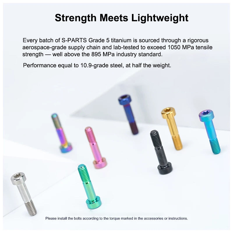 Grade 5 Titanium Brake Caliper Pivot Bolt for Giant Propel Rim Brake | M6×27mm