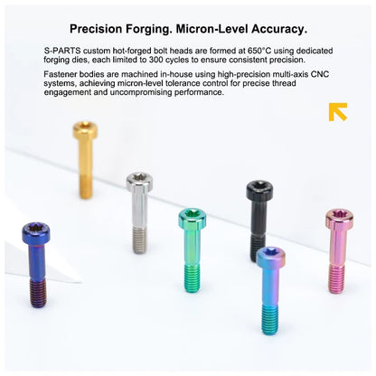 Grade 5 Titanium Brake Caliper Pivot Bolt for Giant Propel Rim Brake | M6×27mm