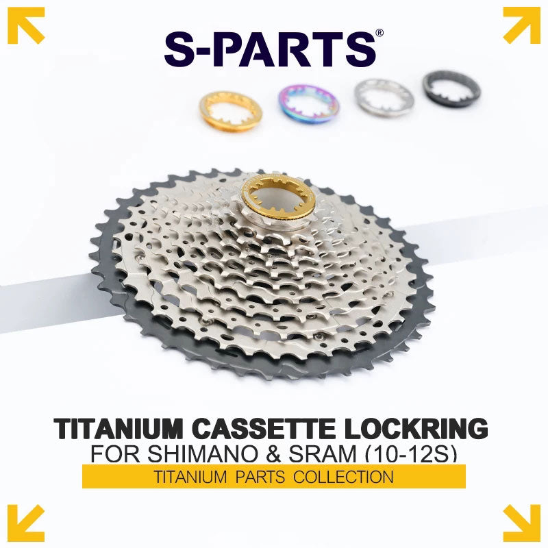 Grade 5 Titanium Cassette Lockring for Shimano & SRAM 10/11/12-Speed HG Freehubs
