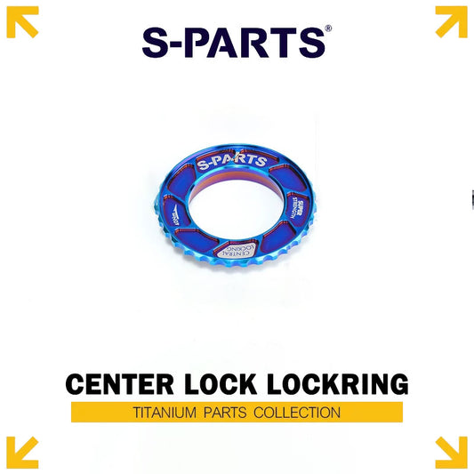 Grade 5 Titanium Center Lock Disc Brake Rotor Lockring – M30 × 7mm (44mm OD) for MTB, Road & Gravel Bikes