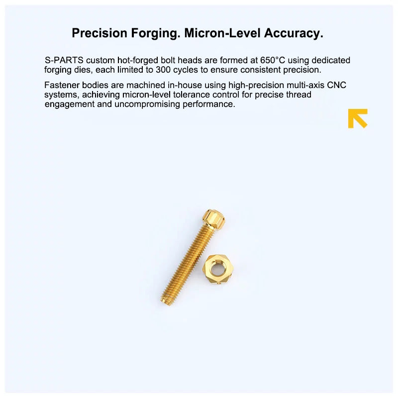 Grade 5 Titanium Chain/Belt Tensioner Adjuster Bolts and Nuts | M8×45 / M10×50