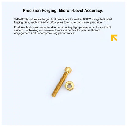 Grade 5 Titanium Chain/Belt Tensioner Adjuster Bolts and Nuts | M8×45 / M10×50