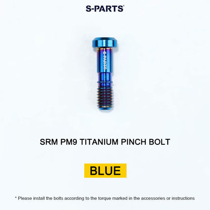 Grade 5 Titanium Crank Bolt & Cap Kit for SRM PM9 Power Meter Cranks
