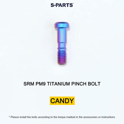 Grade 5 Titanium Crank Bolt & Cap Kit for SRM PM9 Power Meter Cranks
