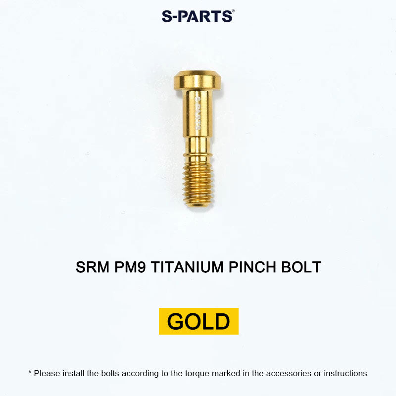 Grade 5 Titanium Crank Bolt & Cap Kit for SRM PM9 Power Meter Cranks
