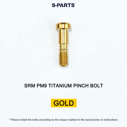 Grade 5 Titanium Crank Bolt & Cap Kit for SRM PM9 Power Meter Cranks