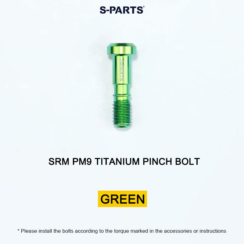 Grade 5 Titanium Crank Bolt & Cap Kit for SRM PM9 Power Meter Cranks