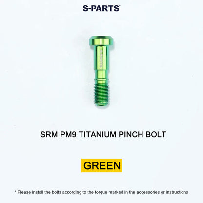 Grade 5 Titanium Crank Bolt & Cap Kit for SRM PM9 Power Meter Cranks
