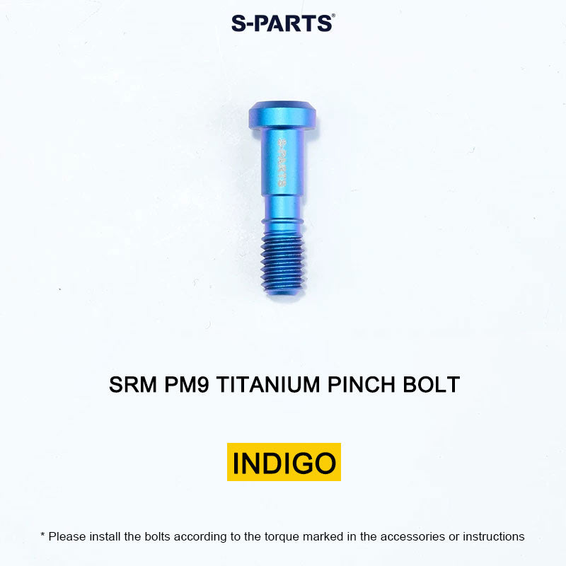 Grade 5 Titanium Crank Bolt & Cap Kit for SRM PM9 Power Meter Cranks