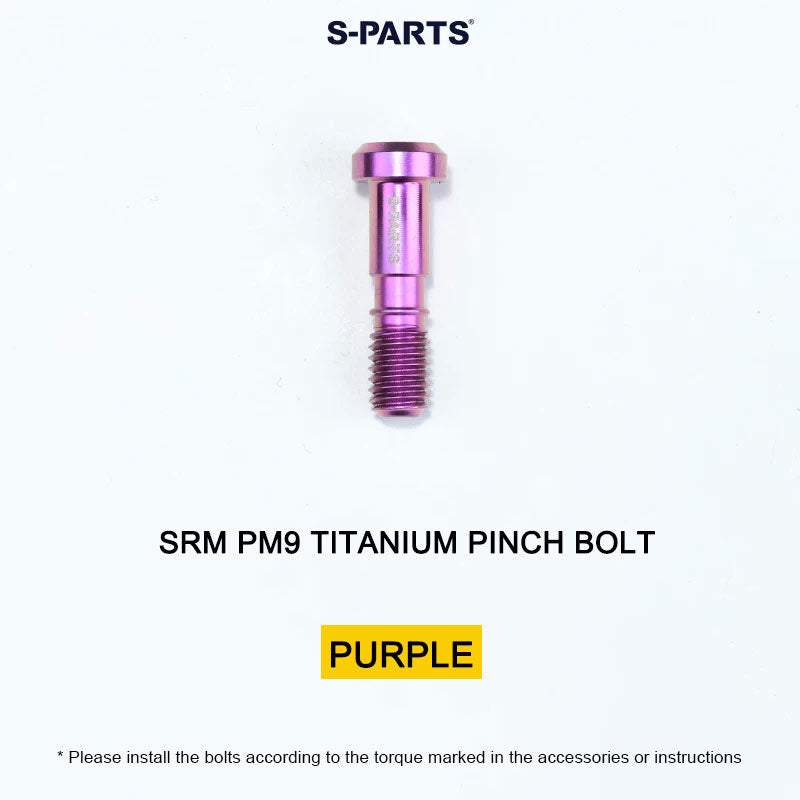Grade 5 Titanium Crank Bolt & Cap Kit for SRM PM9 Power Meter Cranks