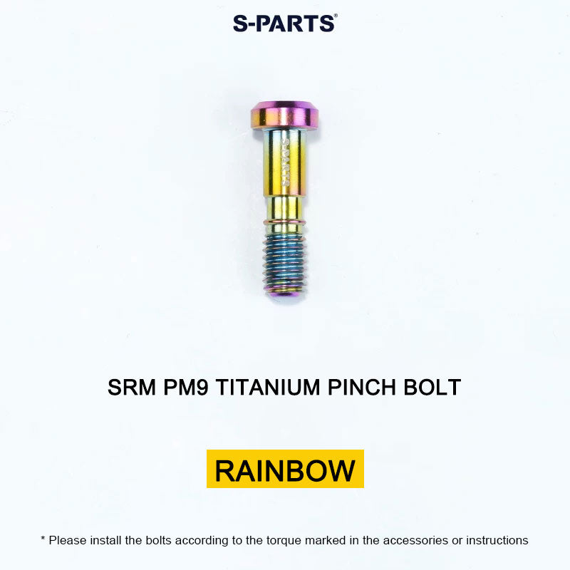 Grade 5 Titanium Crank Bolt & Cap Kit for SRM PM9 Power Meter Cranks