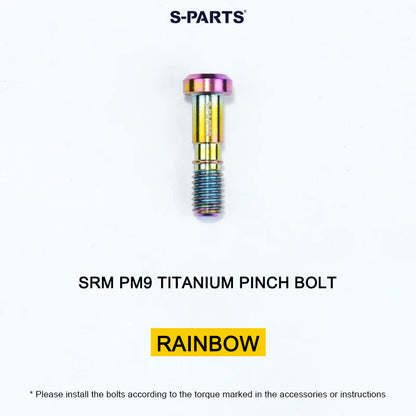 Grade 5 Titanium Crank Bolt & Cap Kit for SRM PM9 Power Meter Cranks