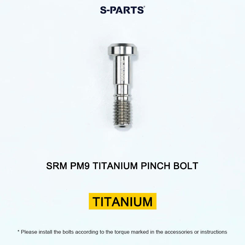 Grade 5 Titanium Crank Bolt & Cap Kit for SRM PM9 Power Meter Cranks