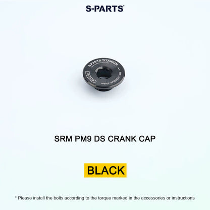 Grade 5 Titanium Crank Cap for SRM PM9 Power Meter Cranks | Drive Side or Non-Drive Side