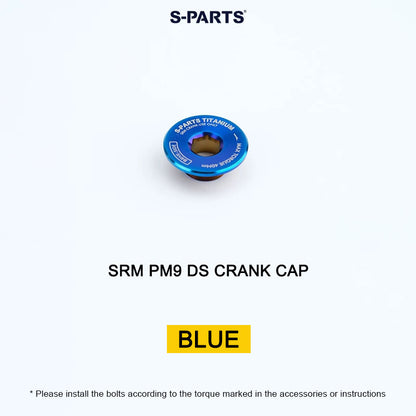 Grade 5 Titanium Crank Cap for SRM PM9 Power Meter Cranks | Drive Side or Non-Drive Side