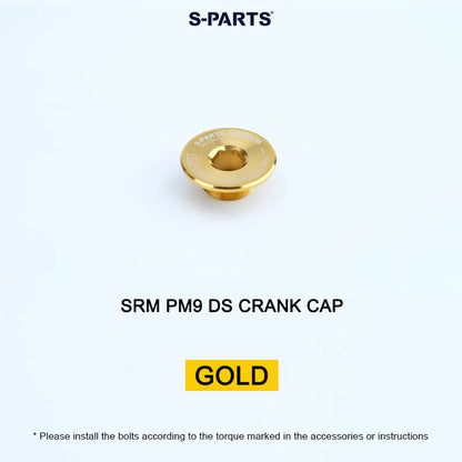 Grade 5 Titanium Crank Cap for SRM PM9 Power Meter Cranks | Drive Side or Non-Drive Side