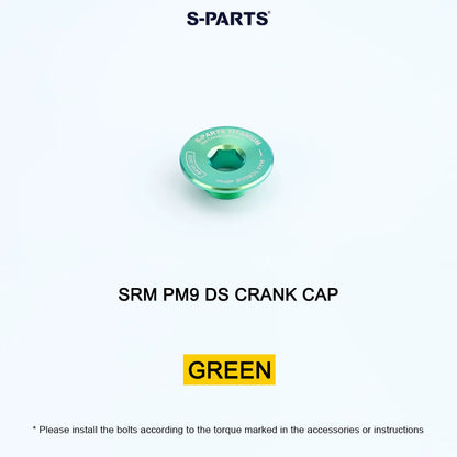 Grade 5 Titanium Crank Cap for SRM PM9 Power Meter Cranks | Drive Side or Non-Drive Side