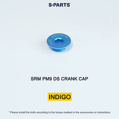 Grade 5 Titanium Crank Cap for SRM PM9 Power Meter Cranks | Drive Side or Non-Drive Side