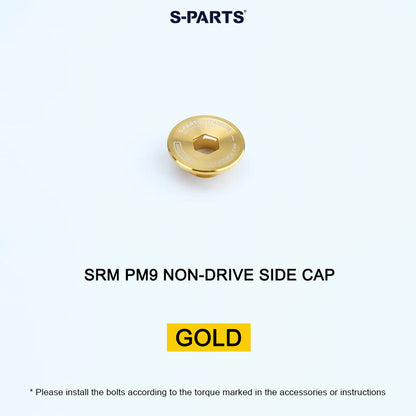 Grade 5 Titanium Crank Cap for SRM PM9 Power Meter Cranks | Drive Side or Non-Drive Side