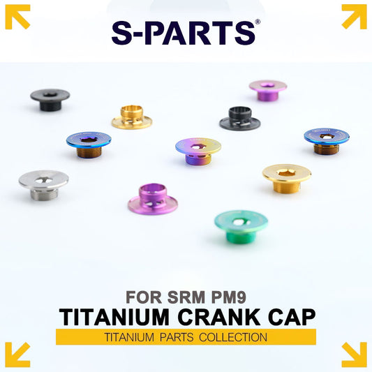 Grade 5 Titanium Crank Cap for SRM PM9 Power Meter Cranks | Drive Side or Non-Drive Side
