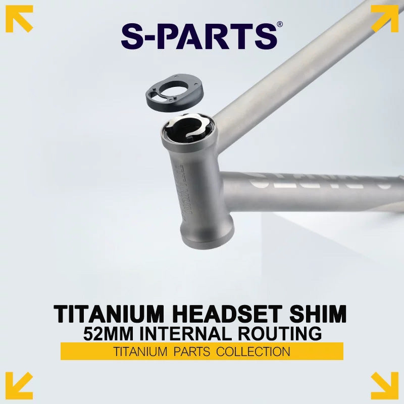 Grade 5 Titanium Headset Shim | 52mm Internal Routing | 0.5mm / 1mm