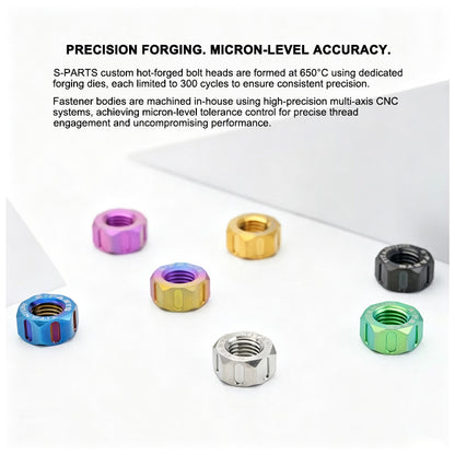 Grade 5 Titanium Hex Nuts M4–M12 | Metric & Fine Thread