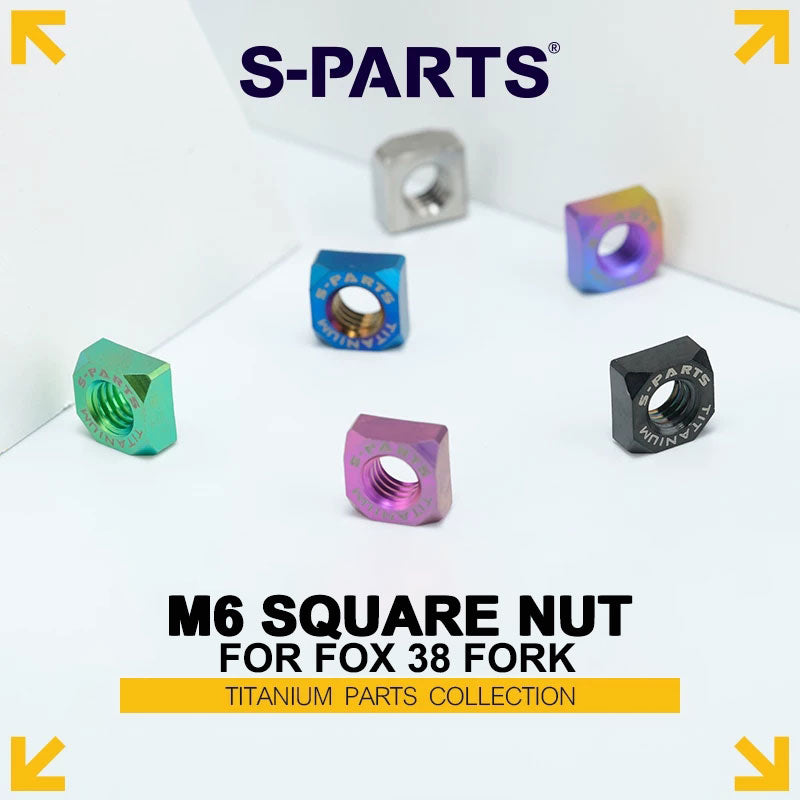 Grade 5 Titanium M6 Square Nut for FOX 38 Fork