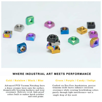 Grade 5 Titanium M6 Square Nut for FOX 38 Fork