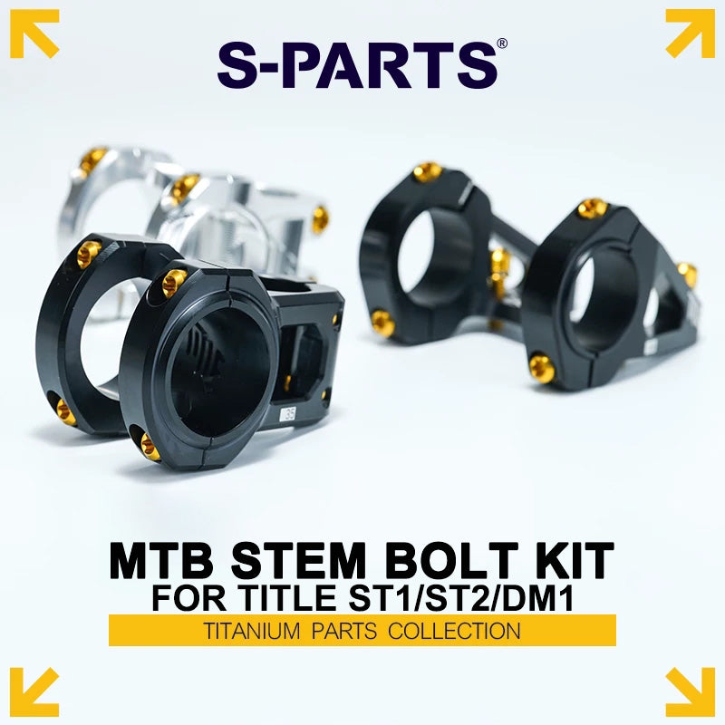 Grade 5 Titanium MTB Stem Bolt Kit for TITLE ST1/ST2/DM1