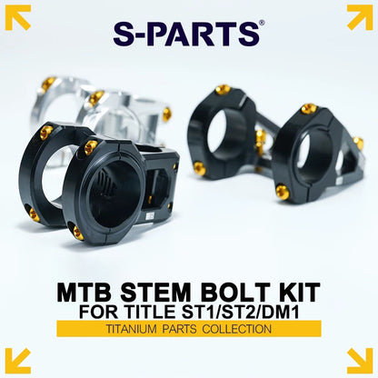 Grade 5 Titanium MTB Stem Bolt Kit for TITLE ST1/ST2/DM1