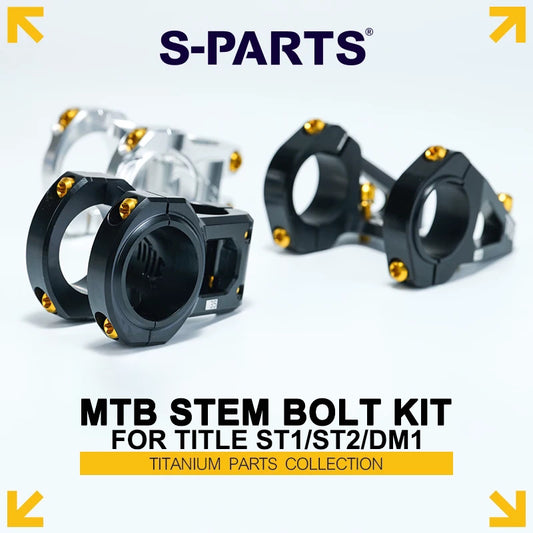 Grade 5 Titanium MTB Stem Bolt Kit for TITLE ST1/ST2/DM1