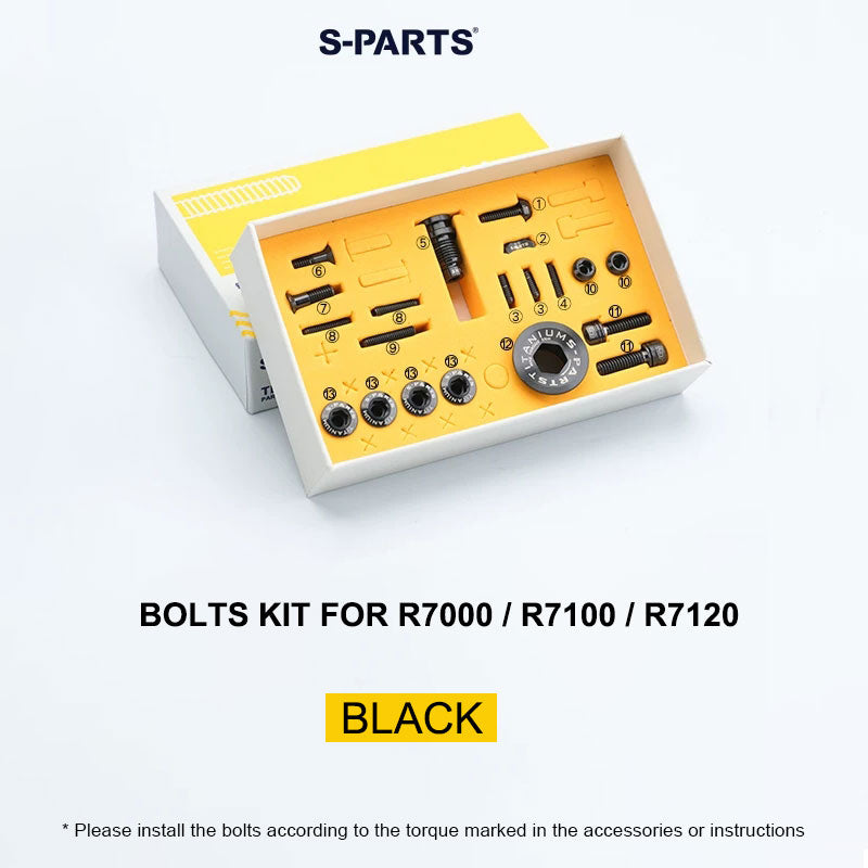 Grade 5 Titanium Mechanical Groupset Bolt Kit for Shimano 105 R7000 / R7100 / R7120 Derailleur (20PCS)